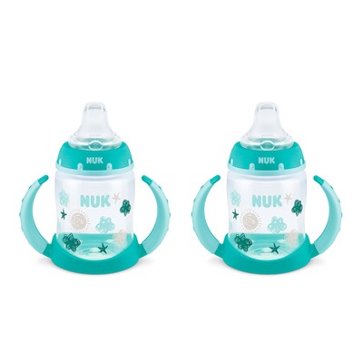 NUK Learner Sippy Cup, Blue dinosaurs, 5 Ounce (Pack of 2)