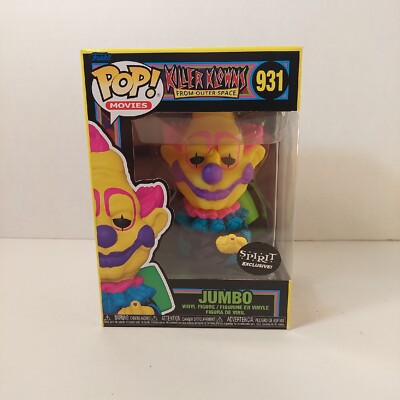 Funko POP! Killer Klowns From Outer Space Black Light. Jumbo #931 Spirit Excl.