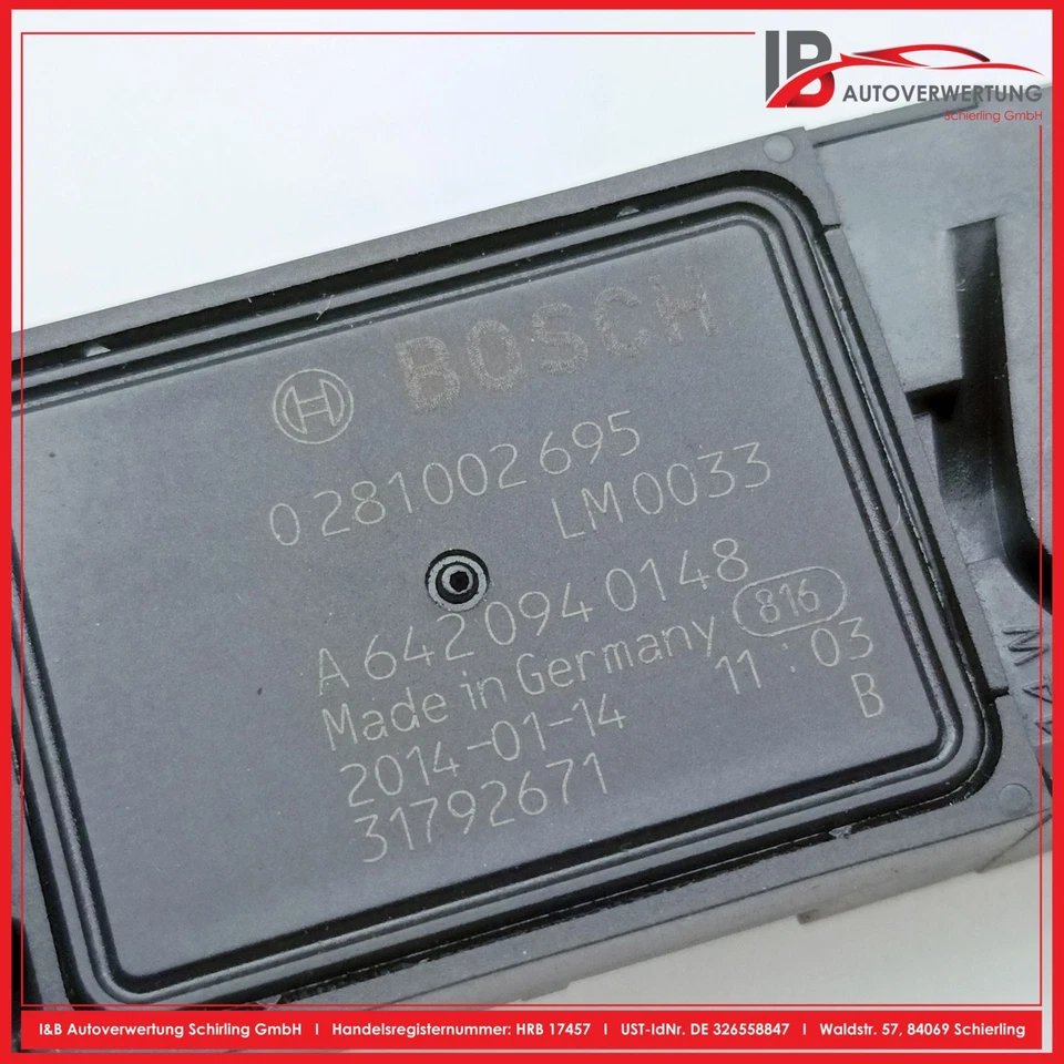 MERCEDES BENZ M-KLASSE ML W164 Luftmassenmesser A6420940148 0281002695 ORIGINAL - Bild 4 von 4