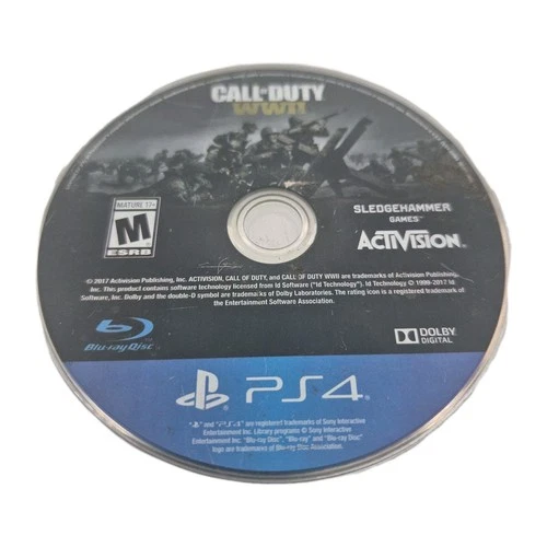 Ps4 - Call of Duty WWII Sony PlayStation 4 Disc Only