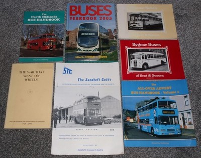 7 Bus Bundle Assorted Transport Books   Bygone Vols, Museum Guide & Handbooks