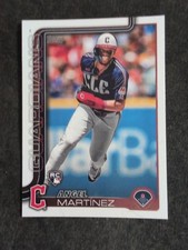 2025 Topps Series 1 Angel Martinez Rookie #27 Cleveland Guardians Baseball Card. rookie card picture