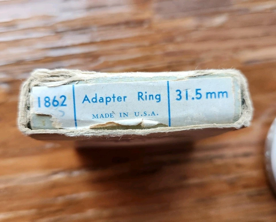 Anillo adaptador Argus 1862 31,5 mm con caja vintage hecho en EE. UU. para telémetro C3 C4 Foto 3 de 4