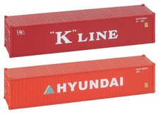 FALLER 182055-40' Container K-LINE und HYUNDAI - Spurweite H0