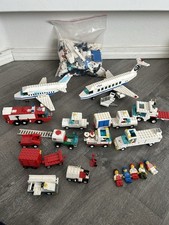 Lot Lego System / Town Airport 2532 Aircrafts Ground Crews Octan Firestruck ++