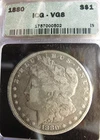 1880 $1 Morgan Silver Dollar -  ICG VG8  - NO RESERVE