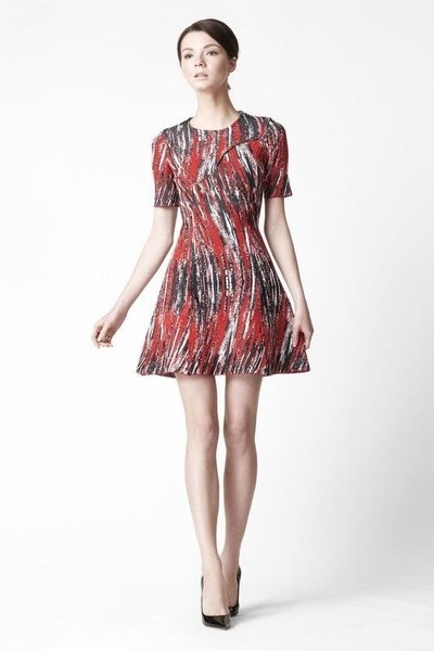 Women Kenzo Dress White Jacquard 36