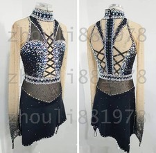 Ice Figure Skating Dress Figure Skating Dress For Competition black