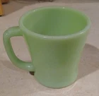 Fire King Jadeite Green D Handle Mug