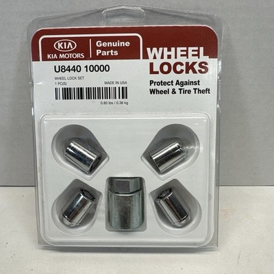 Genuine KIA Motors OEM Vehicle Alloy Wheel Lock Set U8440 10000 Made in USA