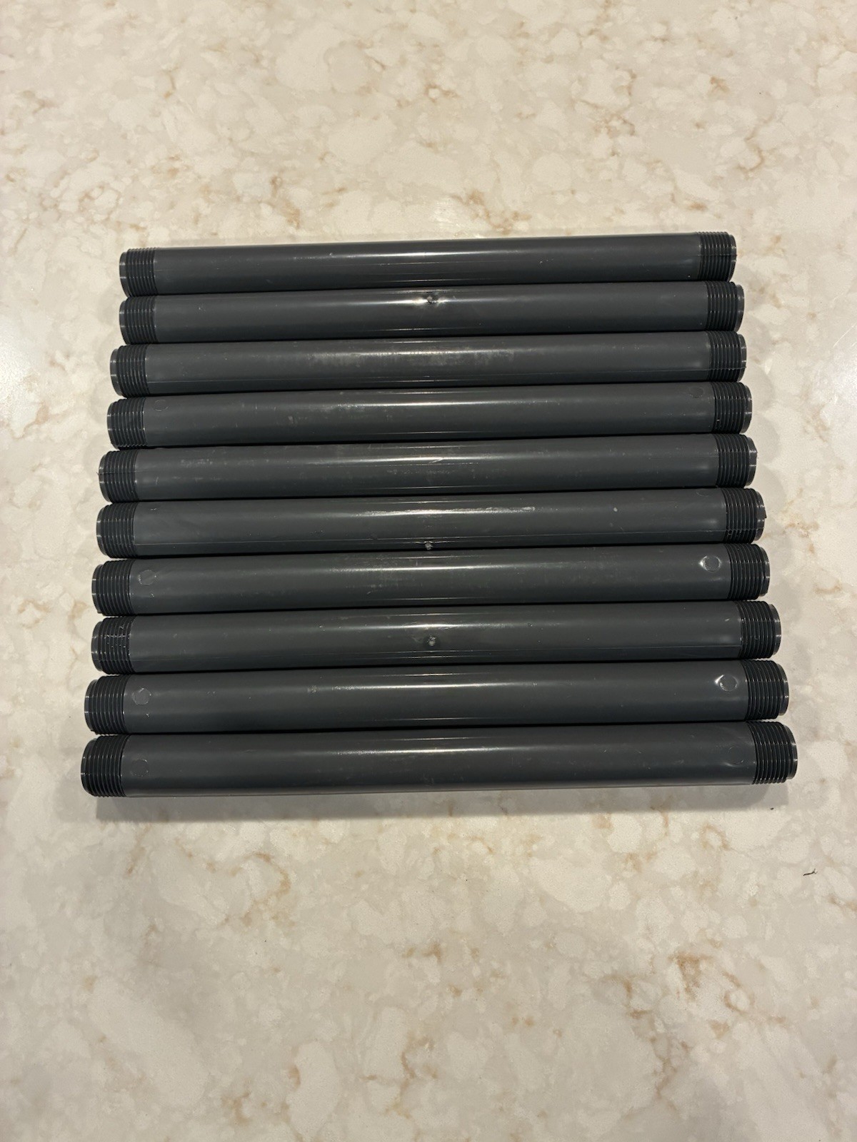 (10 PCS) PVC Nipples 3/4” MNPT x 12” MNPT SCH80 PVC Pipe