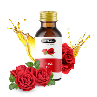 Hemani Rosenöl 30ml | Aromatherapie Ätherisches Öl | Entspannung & Hautpflege
