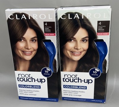 2 Pack - Clairol Root Touch-up Colorblend Hair Color #4 Dark Brown Shades NEW