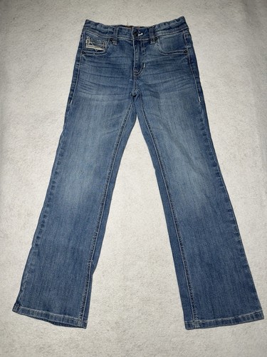 Rock Roll Cowboy Jeans Boys BB 10R Gun Regular Boot Cut Western Youth - Picture 1 of 16