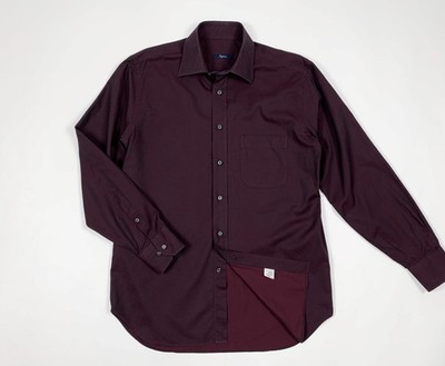 Ingram Shirt Hemd Herren gebraucht used M roter Rand Langarm Luxury T5855