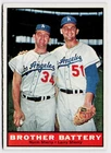 1961 Topps #521 Brother Battery (Norm Sherry / Larry Sherry)