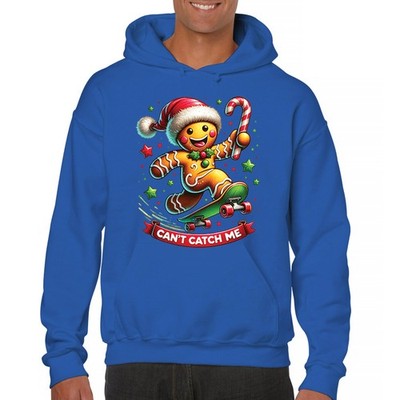 Can't Catch Me Gingerbread Man Unisex Hoodie Christmas Jolly AF Xmas