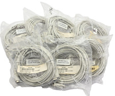 Lot of 7x 25ft DB9 Serial Extension Cable Male to Female RS-232 - All 9 Pins!
