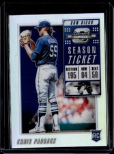 2019 Panini Chronicles #7 Chris Paddack Contenders Optic Season Ticket Holo