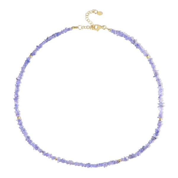 Cavill Tansanit Halskette 37,167Ct Vergoldetes 925 Sterling Silber Lila Schmuck-image
