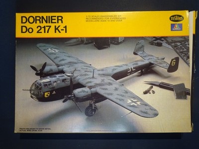 Testors Italeri Dornier Do 217 K-1 864 1/72 NIB Model Kit