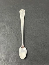 Vintage Oneida Gerber Baby Spoon Stainless 5.75" Engraved happy new Year 1985