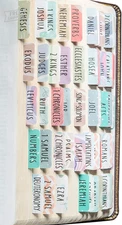 Laminated Bible Tabs (Large Print, Easy to Read), Personalized Bible
