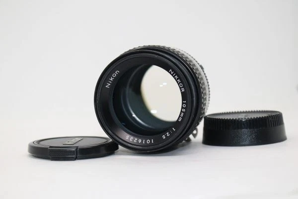 Nikon AI-S Camera Lenses 105mm Focal f/2.5 Maximum Aperture for