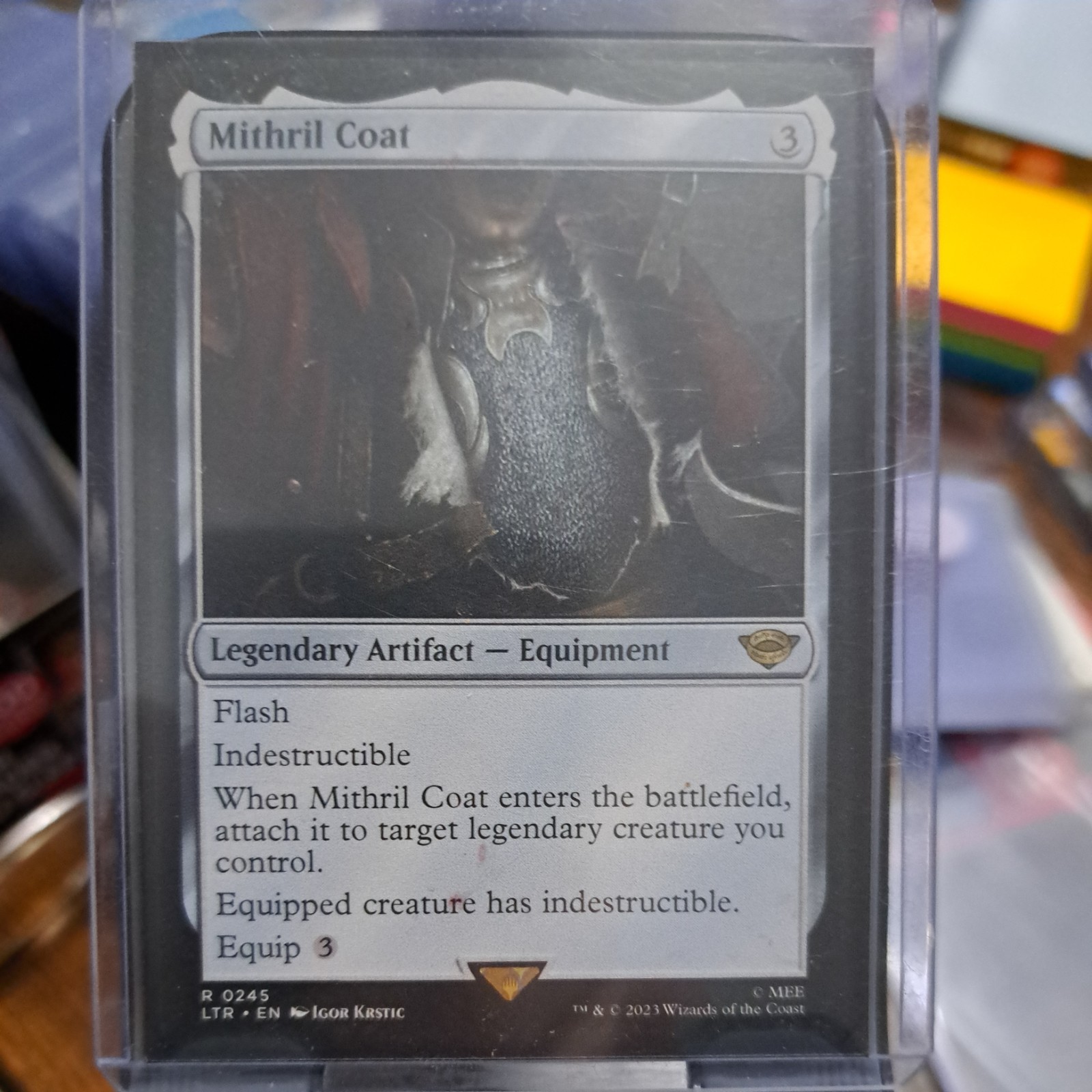 Magic The Gathering - Mithril Coat - #245 NM - Lord Of The Rings