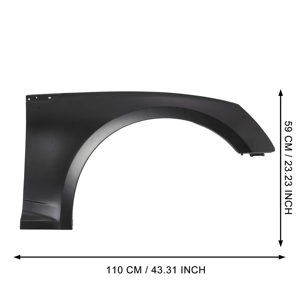 Front Passenger Side Fender For 2018-2021 Audi A5 Quattro Primed Steel AU1241145 - Imagem 3 de 4