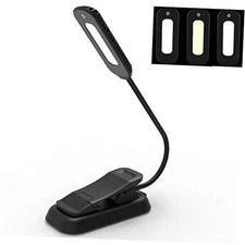  Book Light USB Rechargeable Reading Light with 3-Level Brightness for 10 LED