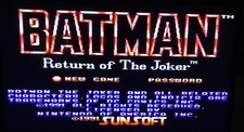 Batman: Return of The Joker(Nintendo NES 1991)Authentic Sunsoft Cart & Tested