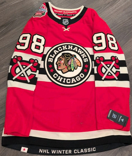 Neu mit Etikett Chicago Blackhawks Winter Classic Fanatics Premium Connor Bedard Trikot 46 - Bild 1 von 5