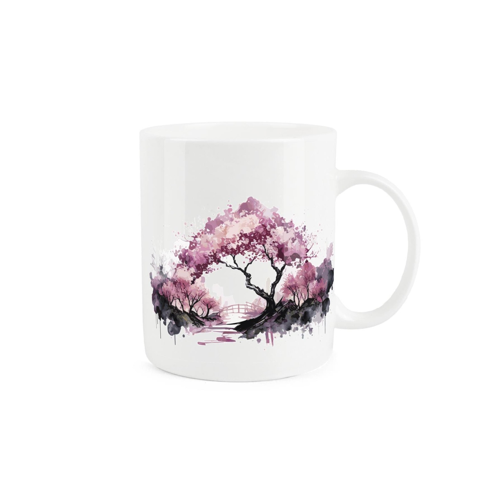 Bone China Cherry Blossom Mug - Bridge Tea/Coffee Gift Present