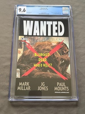 Wanted #6 CGC 9.6 Mark Millar J.G. Jones NM 1st print Image / Top Cow Comics