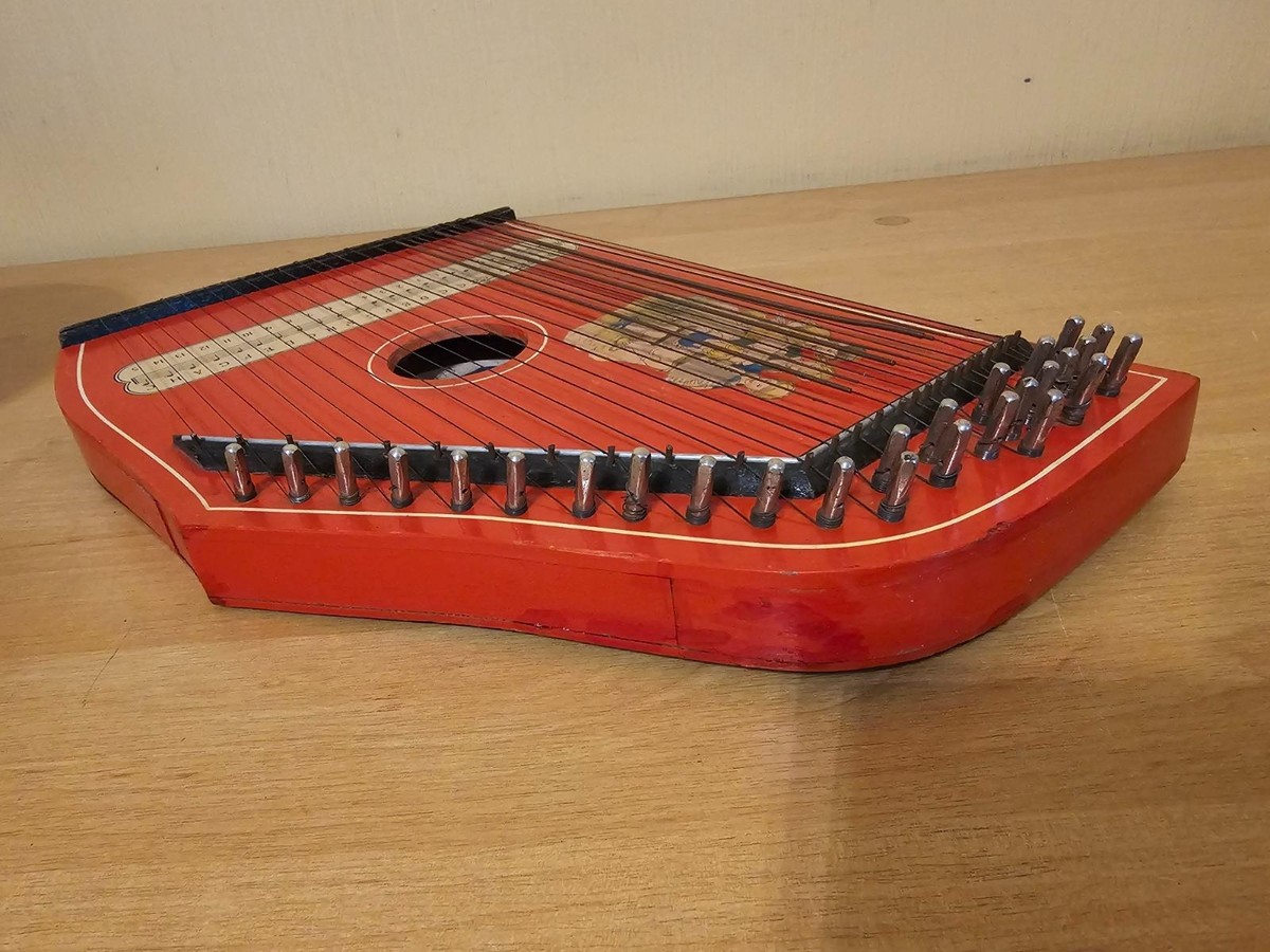 Jubel Tone 当時物 チター 楽器 Jubel Tone Zither folk musical instrument 27 strings Musima