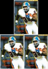 3x PINNACLE SELECT CERTIFIED 1995 SHANNON SHARPE NFL DENVER BRONCOS STAR #19 LOT