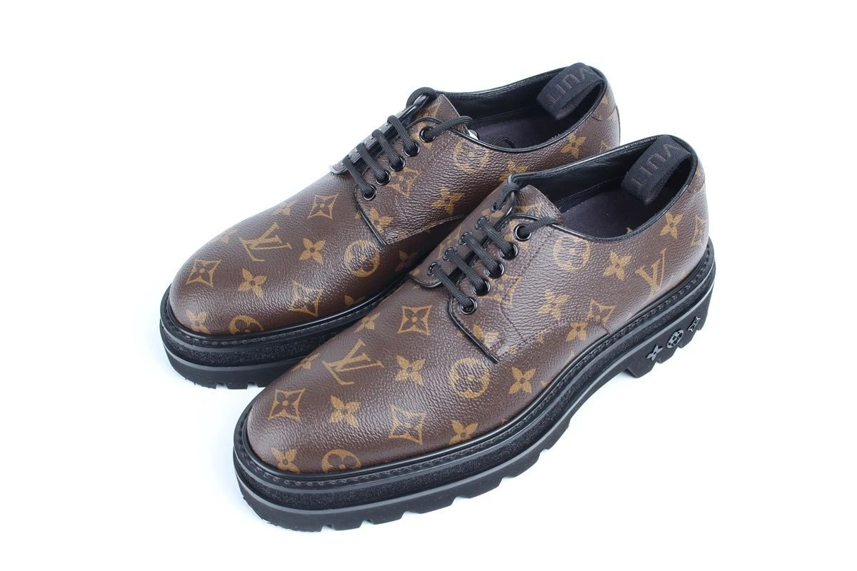 LOUIS VUITTON（LV） Louis Vuitton Monogram Derby Scarpe Nero Ghiaccio 6.5 73790056