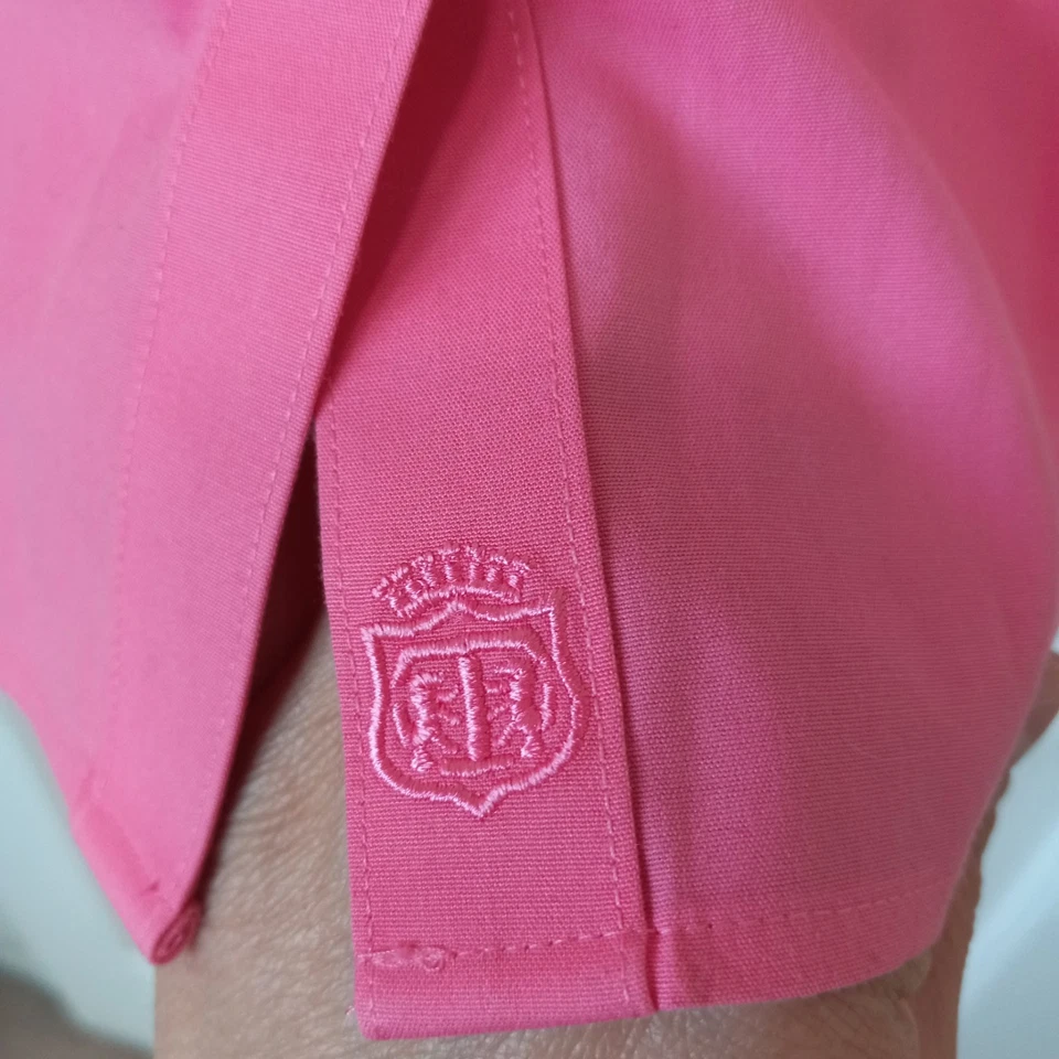 TALBOTS Non Iron Women's Pink Button Cotton Top Casual Career Everyday 12 - Image 3 of 4