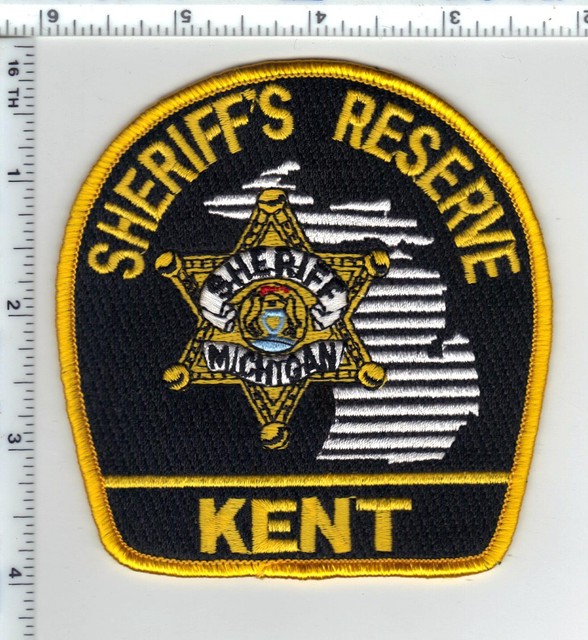 Kent County Sheriff's Reserve (Michigan) Shoulder Patch 1980's eBay
