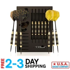 Customizable Steel Tip Darts Set - Pro Quality Brass & Accessories