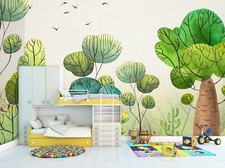 3D Cartoon Groß Baum Q8408 Tapete Wandgemälde Fototapete Selbstklebend Kay