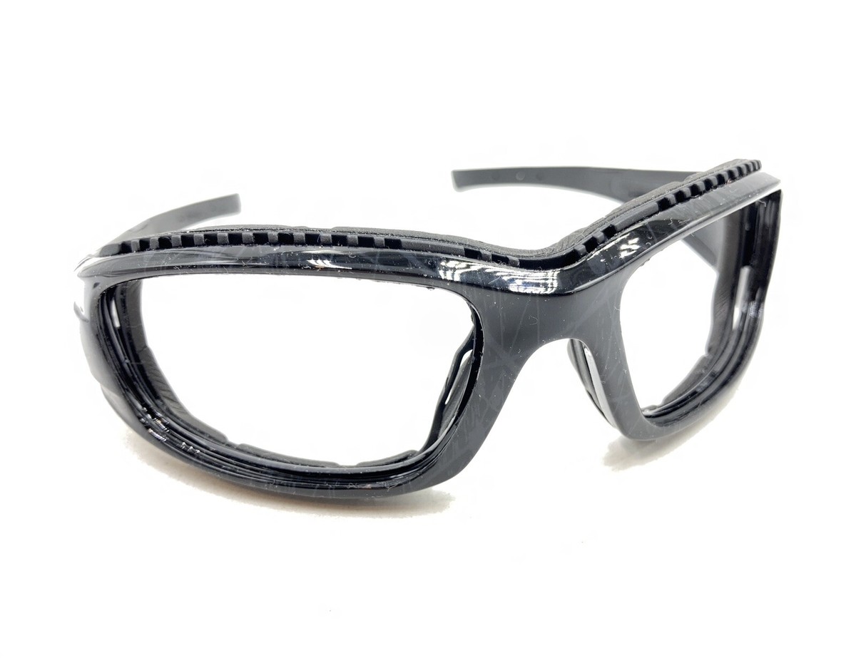 Pentax ZT45-8 EN166F Polished Black Wrap Safety Eyeglasses