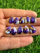  WHOLESALE PURPLE BUFFALO COPPER TURQUOISE CABOCHON PEAR SHAPE LOOSE GEMSTONE