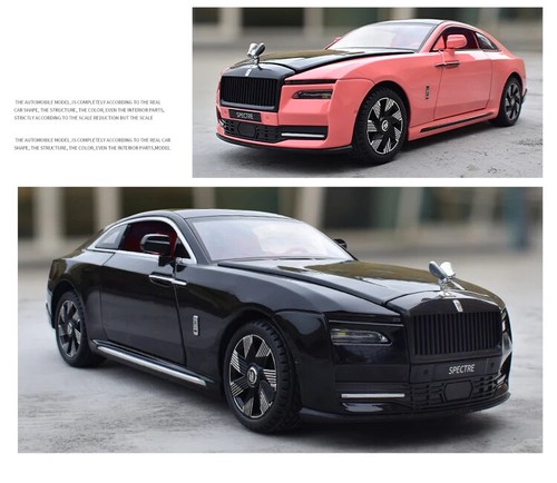 1/24 Rolls Royce Spectre Alloy Luxury Model Car Diecast Kid Toy Vehicle Yellow - Picture 14 of 19
