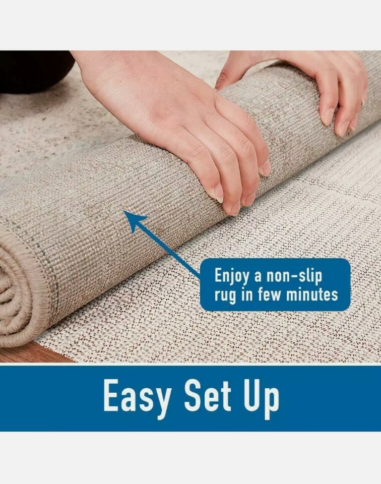 Ninja 8' x 10' Non Slip Rug Pad Premium Gripper Area Strong Grip