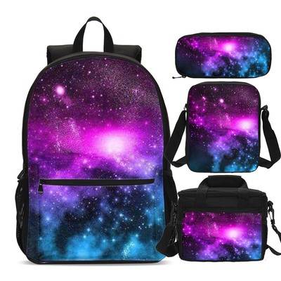 galaxy backpack and lunchbox