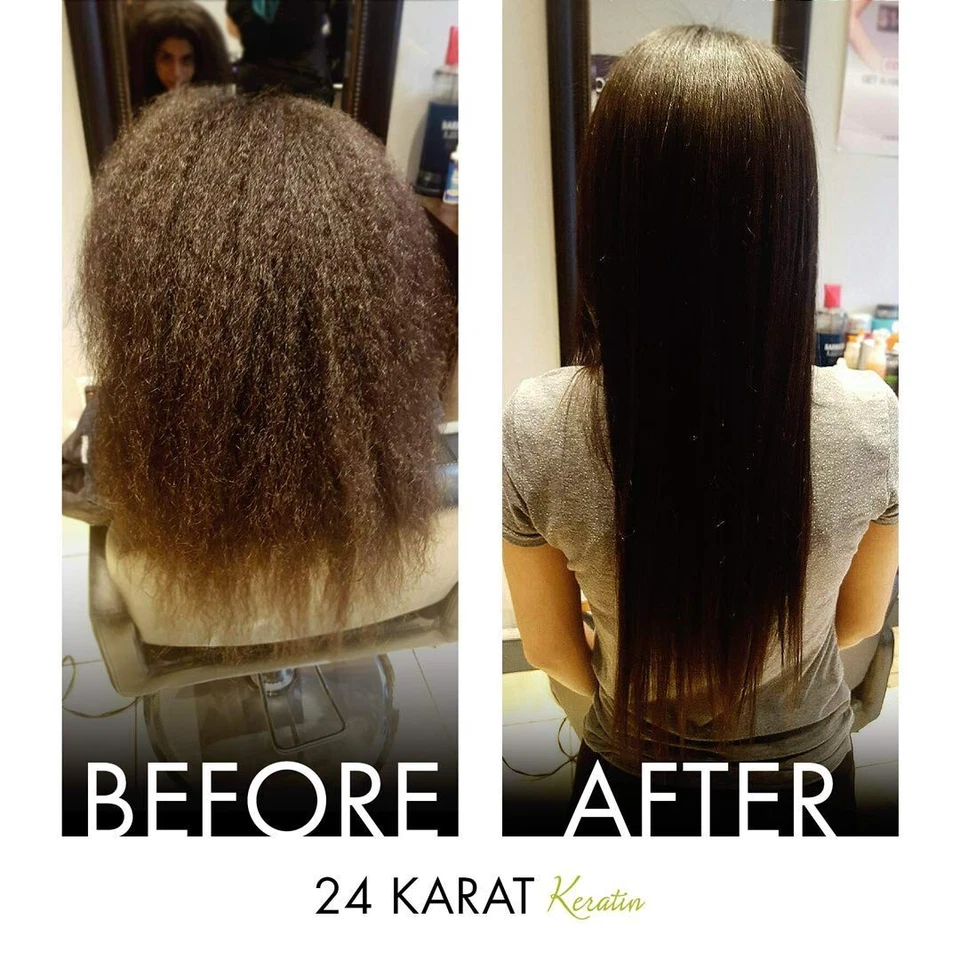 Hair Bar NYC 24 Karat Brazilian Keratin Treatment Collagen Argan Oil 32oz 948ml - Image 4 of 4