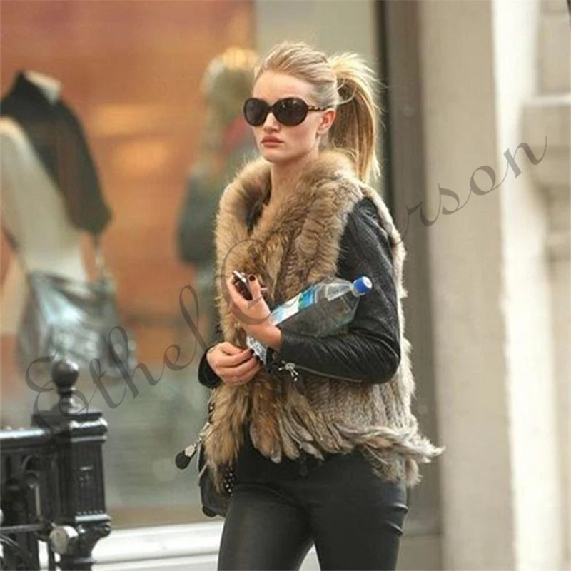 Fur waistcoat sale