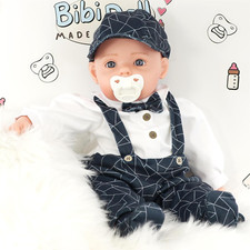 Bibi Doll Pebble - 20" Lifelike Large Size Soft Bodied Baby Doll Girls Boys Toy